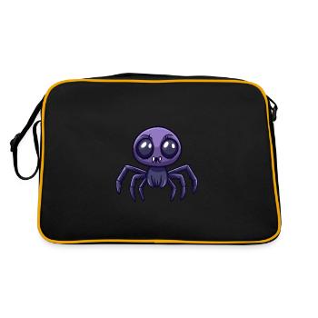 Tarentule Halloween Drôle Zombie - Sac Retro - noir/or - Dos
