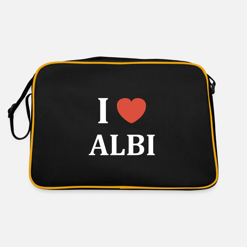 Ich liebe Albi Retro Tasche