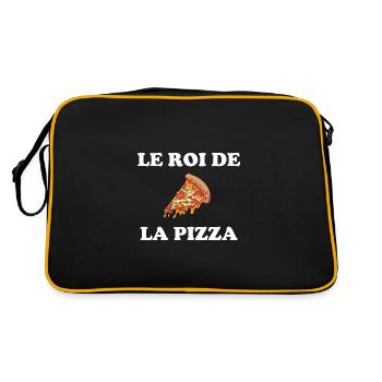 Le roi de la pizza - Sac Retro - noir/or - Dos