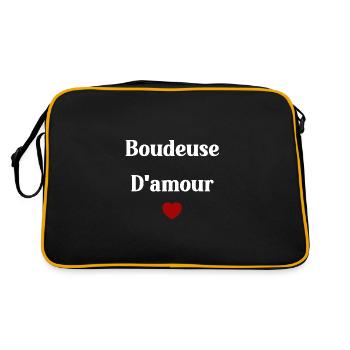boudeuse d'amour - Sac Retro - noir/or - Dos