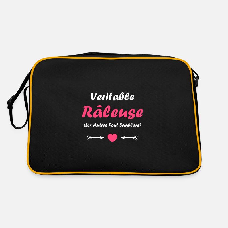 raleuse - Sac Retro - noir/or