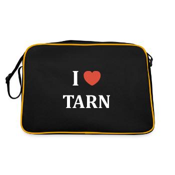 i love Tarn - Sac Retro - noir/or - Dos
