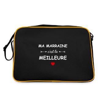 Ma marraine c'est la meilleure - Sac Retro - noir/or - Dos