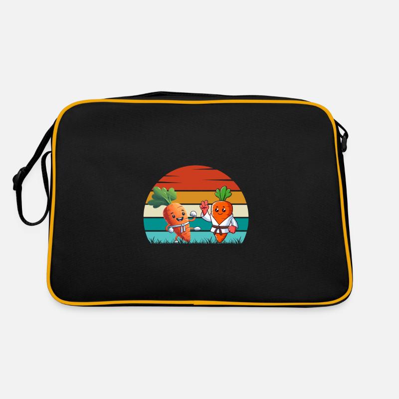 Karate Karotten Retro Tasche