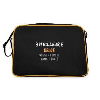 Souvent imité jamais égalé meilleur belge - Sac Retro - noir/or - Dos