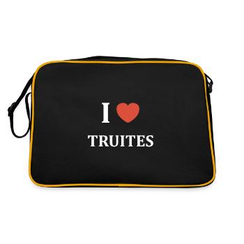 i love Truites - Sac Retro - noir/or - Dos