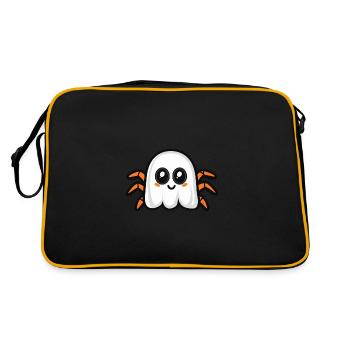 Tarentule Halloween Drôle Fantôme - Sac Retro - noir/or - Dos