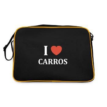 i love carros - Sac Retro - noir/or - Dos