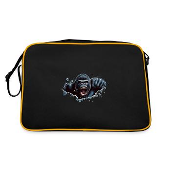 Gorilla Beast Strike - Retro Bag - black/gold - Back