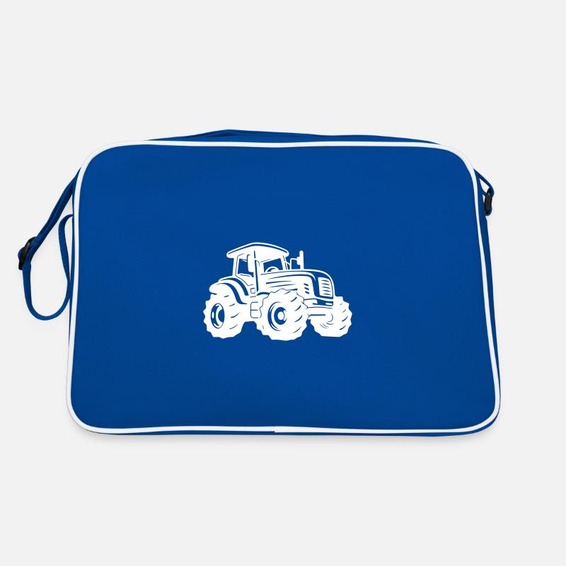 Traktor Silhouette Retro Tasche