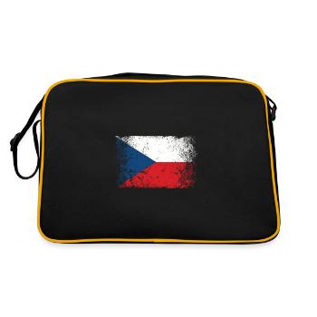 République tchèque Drapeau tchèque Vintage - Sac Retro - noir/or - Dos