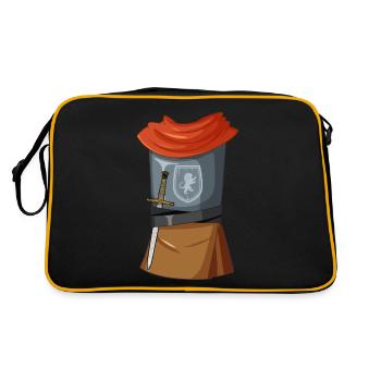 Boys Knight Costume Halloween Knight - Retro Bag - black/gold - Back