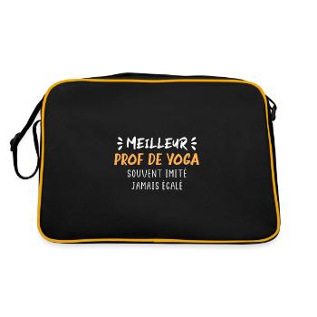 Souvent imité jamais égalé meilleur prof de yoga - Sac Retro - noir/or - Dos
