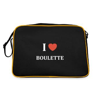 i love BOULETTE - Sac Retro - noir/or - Dos
