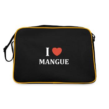 i love mangue - Sac Retro - noir/or - Dos