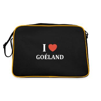 i love goéland - Sac Retro - noir/or - Dos