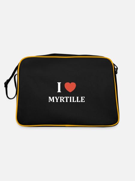 i love Myrtille - Sac Retro - noir/or - Dos
