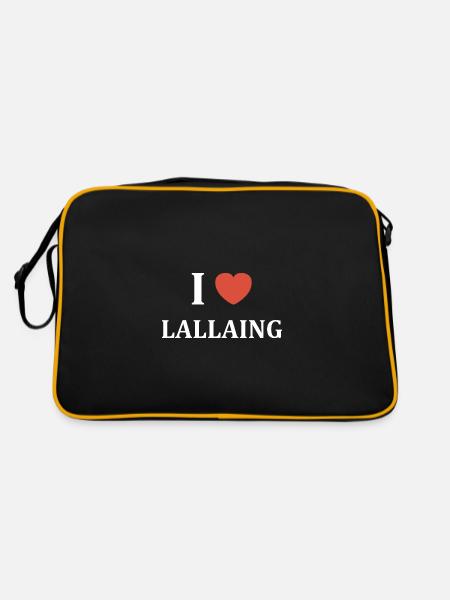 i love Lallaing - Sac Retro - noir/or - Dos