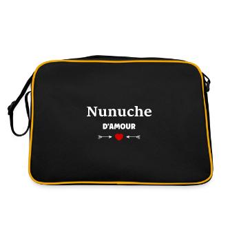 Nunuche d'amour - Sac Retro - noir/or - Dos