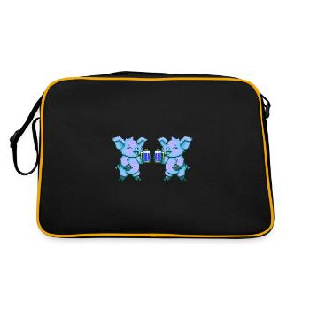 Pig Team Beer Party - Retro Bag - black/gold - Back