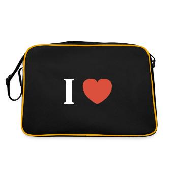 i love - Sac Retro - noir/or - Dos