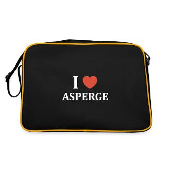 i love asperge - Sac Retro - noir/or - Dos