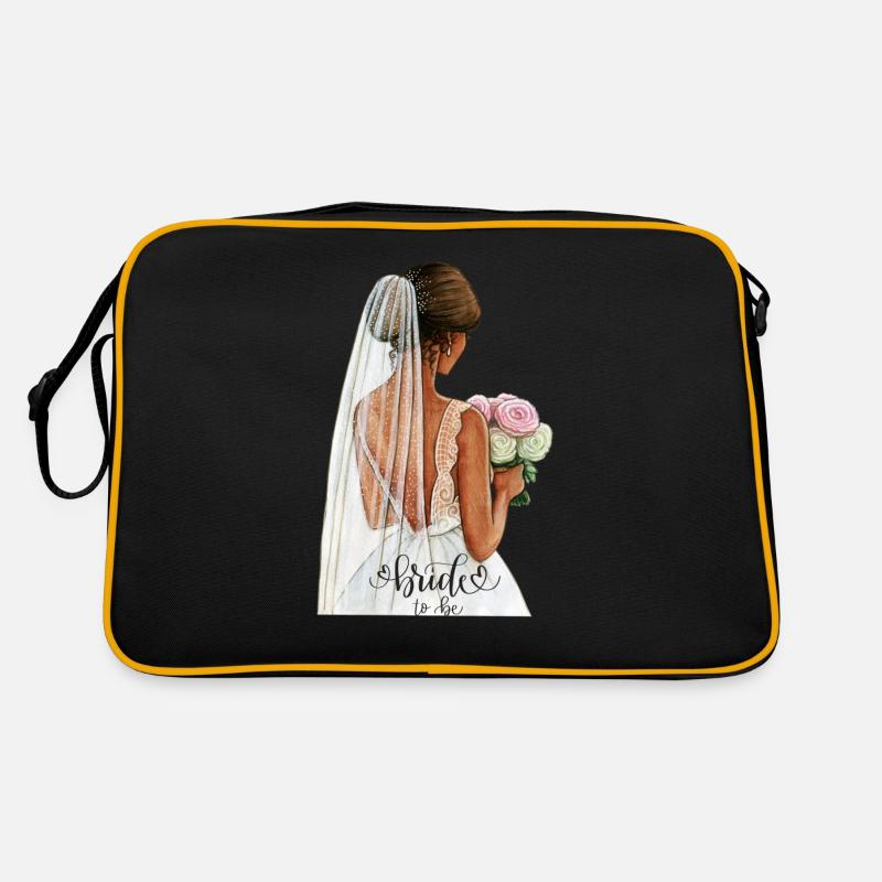 Bride to be - Retro Tasche - Schwarz/Gold