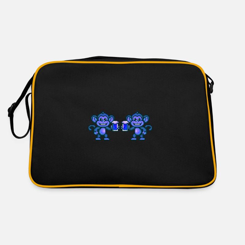 Affe Team Bier Party Retro Tasche