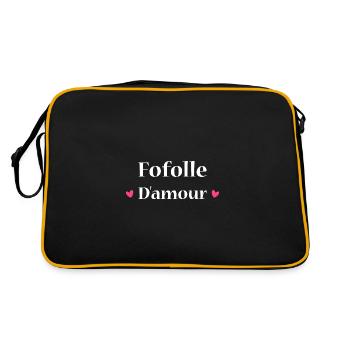 Fofolle d'amour - Sac Retro - noir/or - Dos