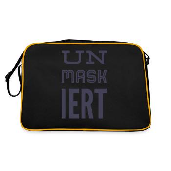 UN MASKED - Démasqué - Démasqué. NOUVEAU HIT! - Sac Retro - noir/or - Dos