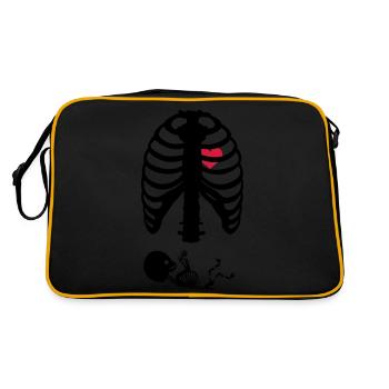 Squelette de grossesse - Sac Retro - noir/or - Dos