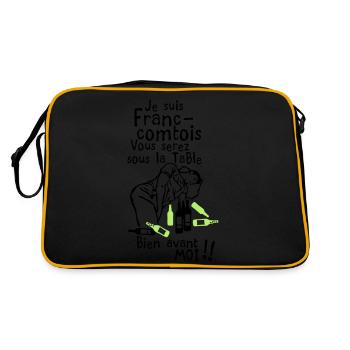 franc comtois bourrer saoul avant moi - Sac Retro - noir/or - Dos