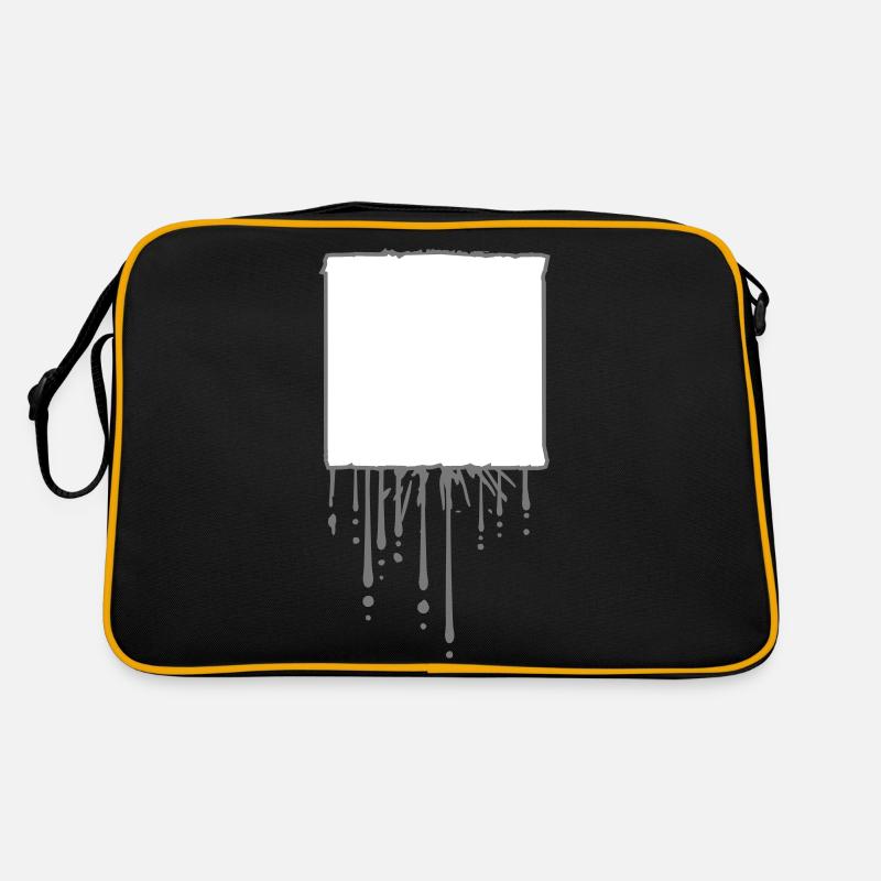 Square Rectangle Square Gray Text Field Shield R Retro Bag