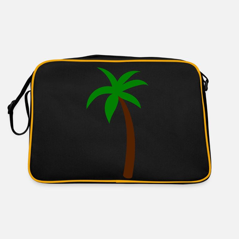 Palm tree - Retro Bag - black/gold