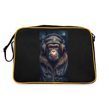 Music Monkey - Retro Bag - black/gold - Back
