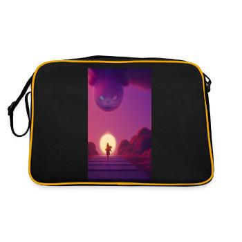 Anime Dreamz - Retro Tasche - Schwarz/Gold - Hinten