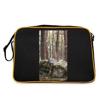 forêt - Sac Retro - noir/or - Dos