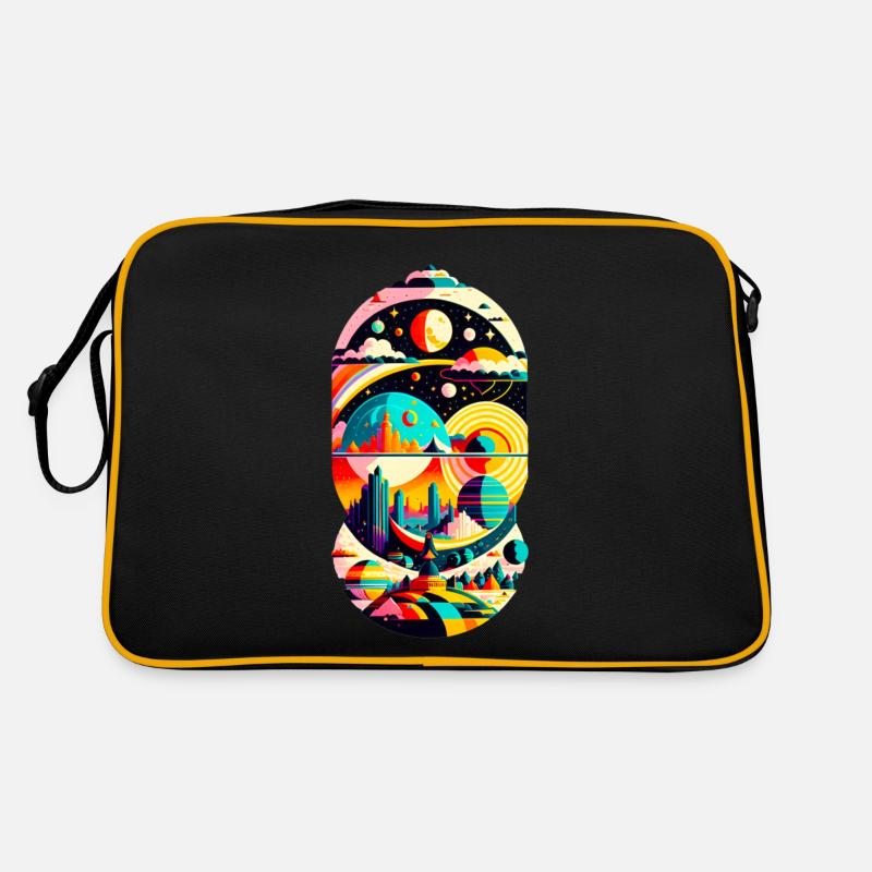 Cosmic Landscape 01 Retro Tasche