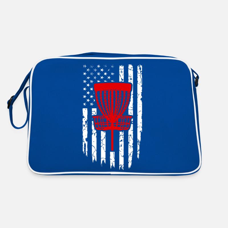Scheibengolf Scheibengolfer American Falg Patriot Retro Tasche