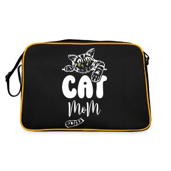 Maman chat - Sac Retro - noir/or - Dos