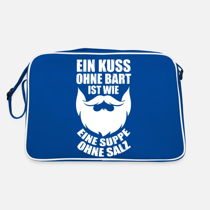 Bärtig Bartträger Schnurrbart Bart Retro Tasche