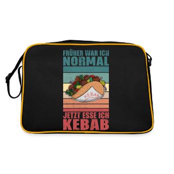 J’étais normal, maintenant je mange des kebabs - Sac Retro - noir/or - Dos