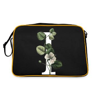 Letter I Green Botany - Retro Bag - black/gold - Back