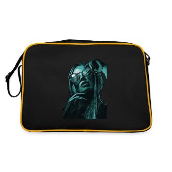 My Sunglasses - Retro Tasche - Schwarz/Gold - Hinten