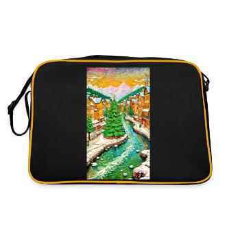 Winterdorf Winter Village - Retro Bag - black/gold - Back