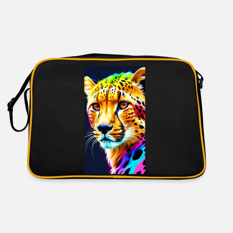 Cheetah Front Retro Tasche