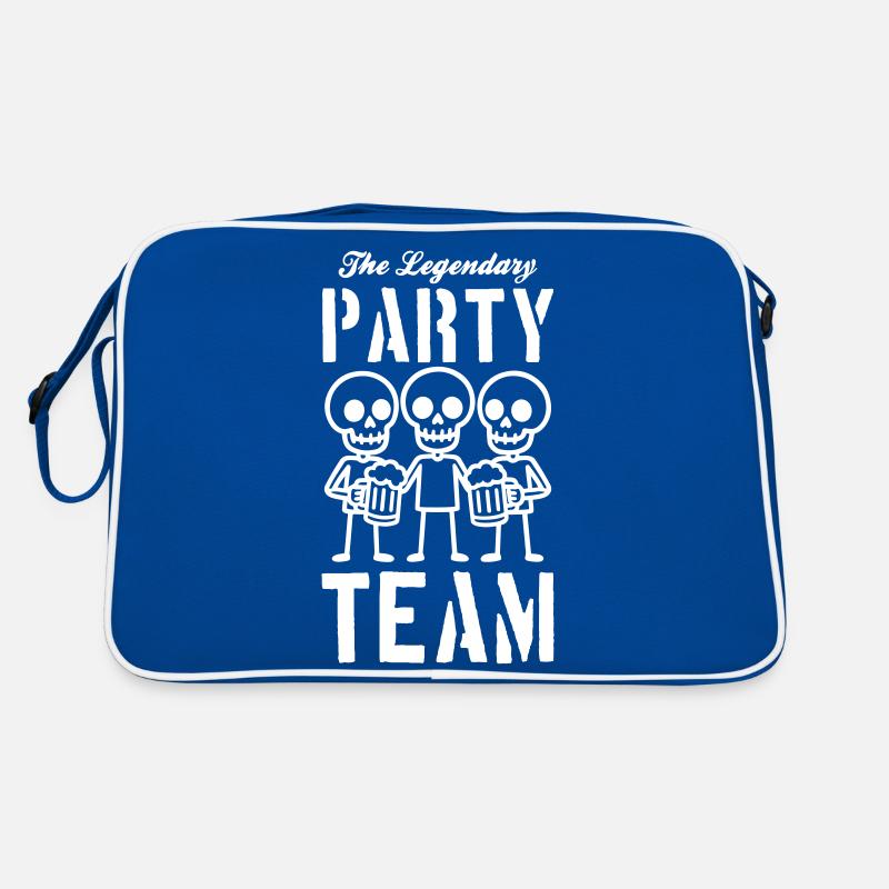 Skeleton Beer Party Team Retro Bag