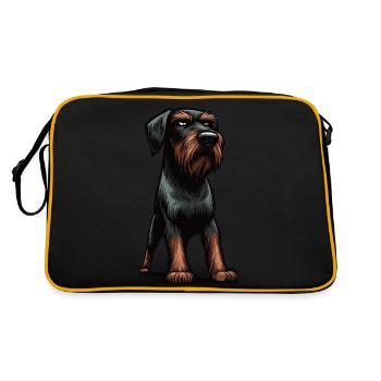 Allemand à poil dur Propriétaire allemand à poil dur - Sac Retro - noir/or - Dos