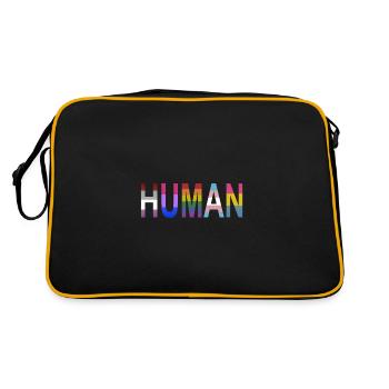 HUMAN - Sac Retro - noir/or - Dos