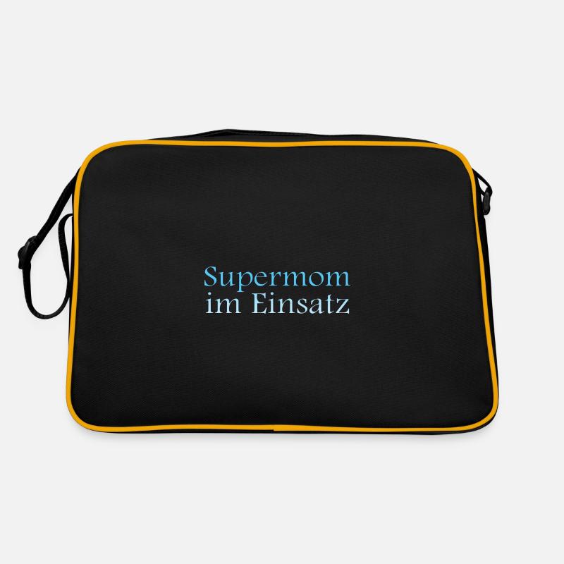 Supermom im Einsatz Retro Tasche